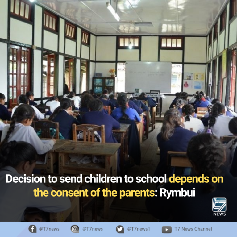 Decision to send children to school depends on the consent of the parents: Rymbui