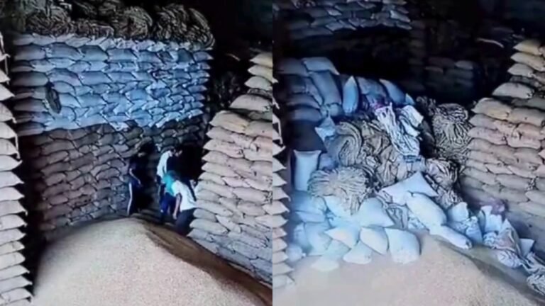 Watch: One Dead, Four Injured in Tragic Wheat Sack Collapse at a Warehouse