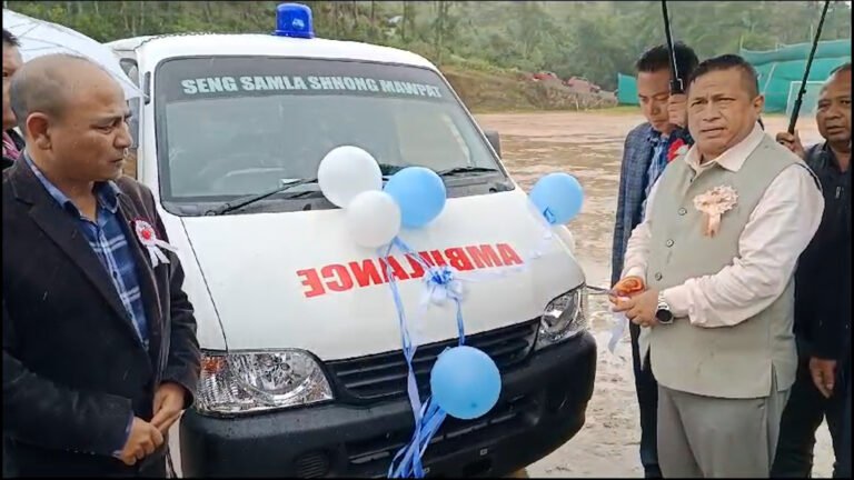 Mawpat Village Receives Ambulance Just a Day After Requesting It from MDC Teibor Pathaw