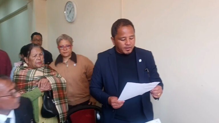 Sitting MDC Fatin Lakadong files nomination for KHADC Elections